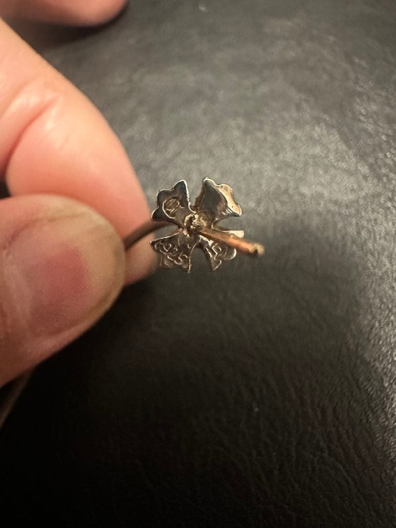 フープ　クロムハーツ　クロス　ピアス　正規品