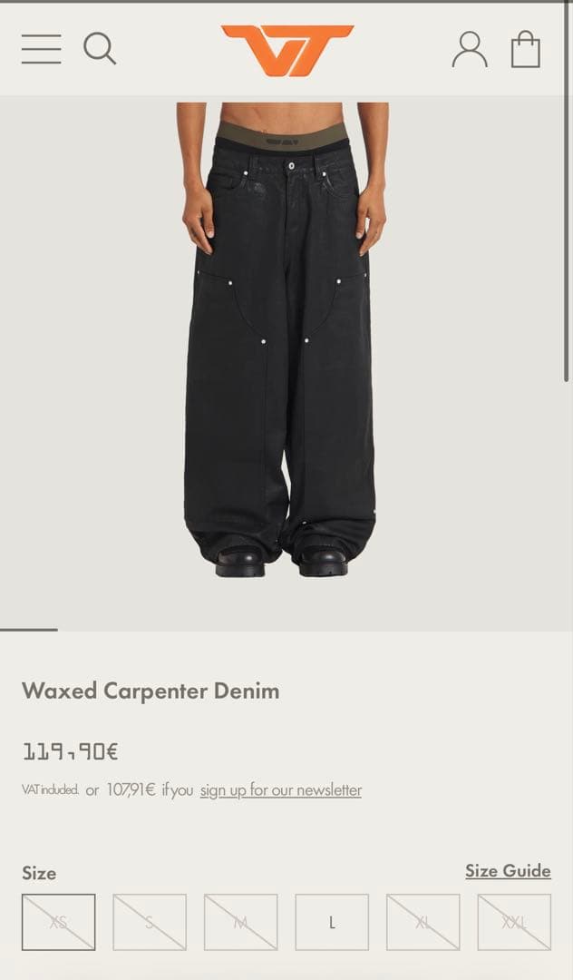 パンツ Trendt Vision Waxed Carpenter Denim