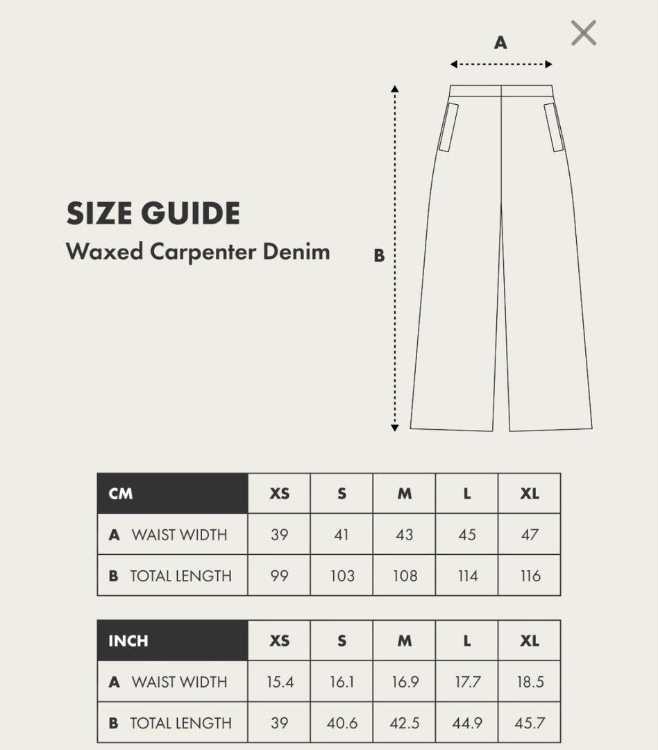 パンツ Trendt Vision Waxed Carpenter Denim