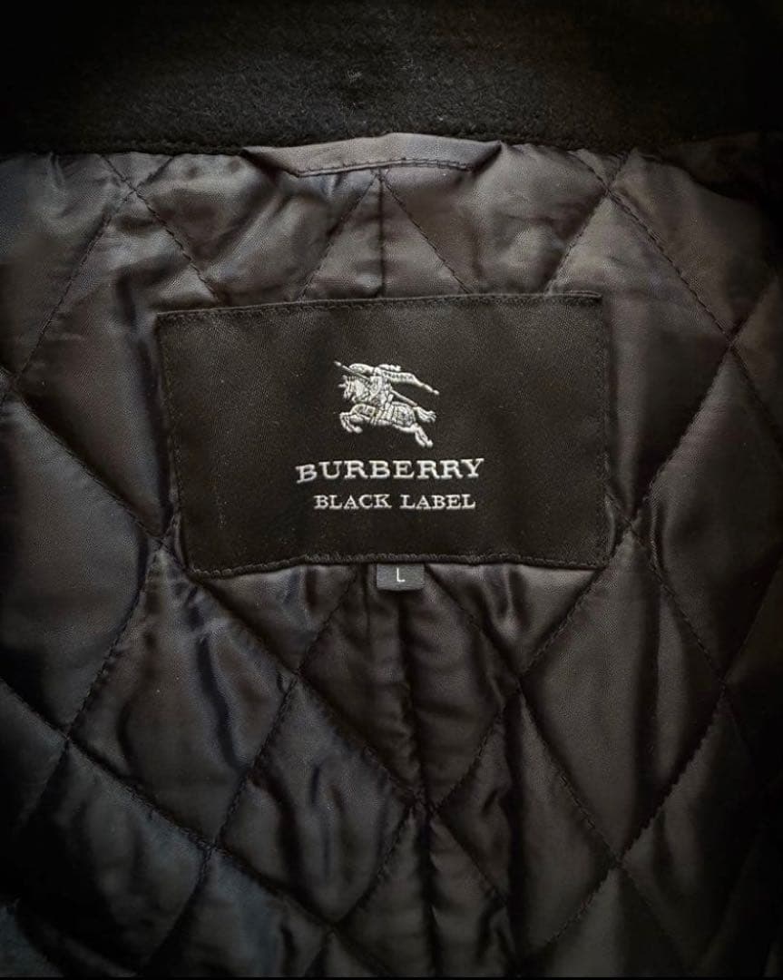 バーバリーブラックレーベル　黒 ダッフルコート