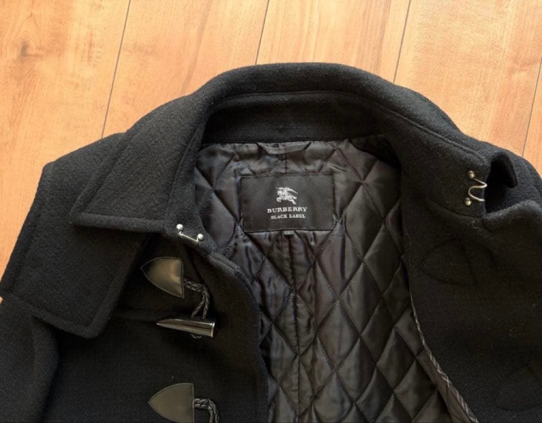 バーバリーブラックレーベル　黒 ダッフルコート
