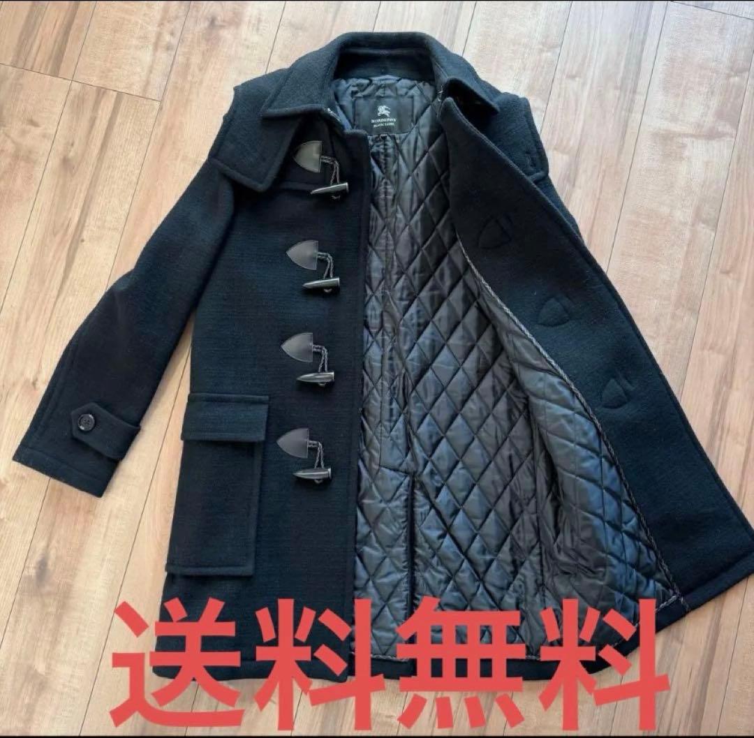 バーバリーブラックレーベル　黒 ダッフルコート