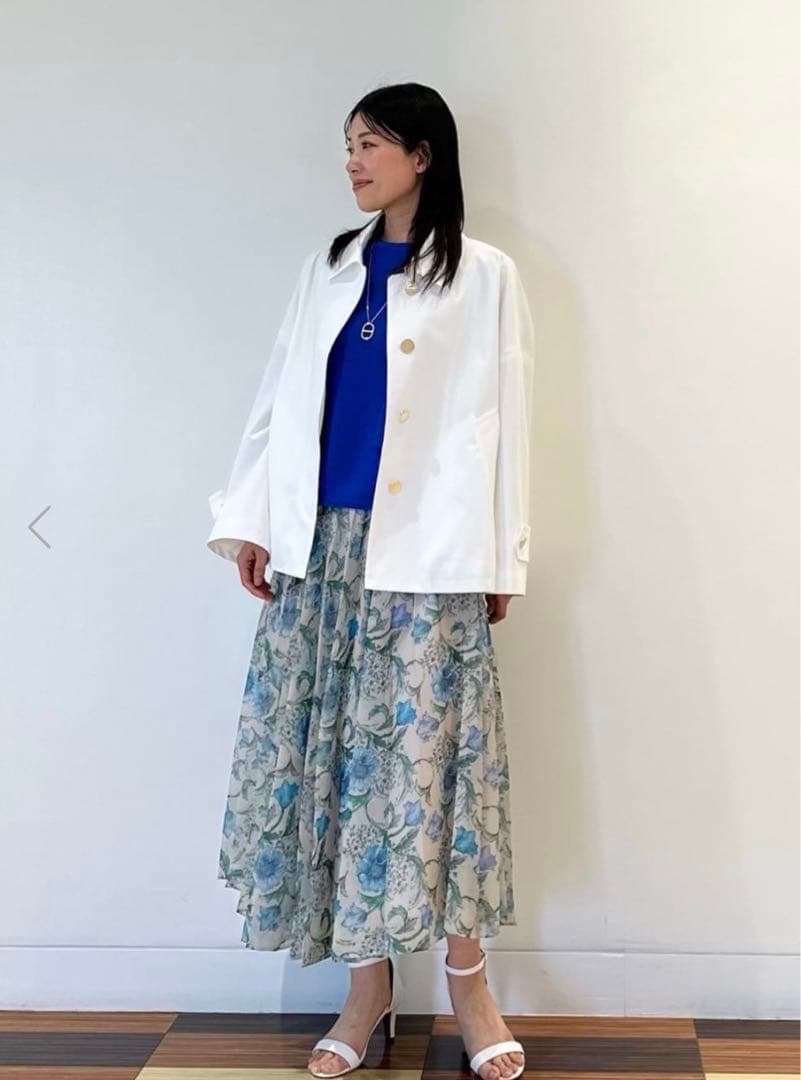 マッキントッシュロンドン ロズリー ウェザーコットンステンカラーショートコート