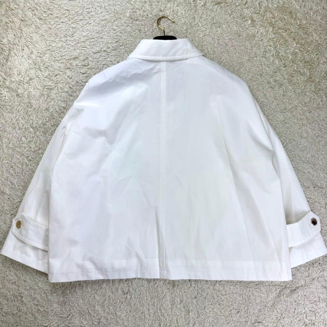 マッキントッシュロンドン ロズリー ウェザーコットンステンカラーショートコート