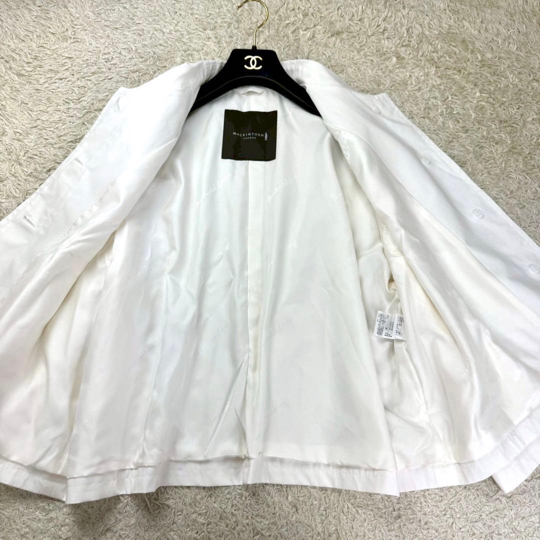 マッキントッシュロンドン ロズリー ウェザーコットンステンカラーショートコート