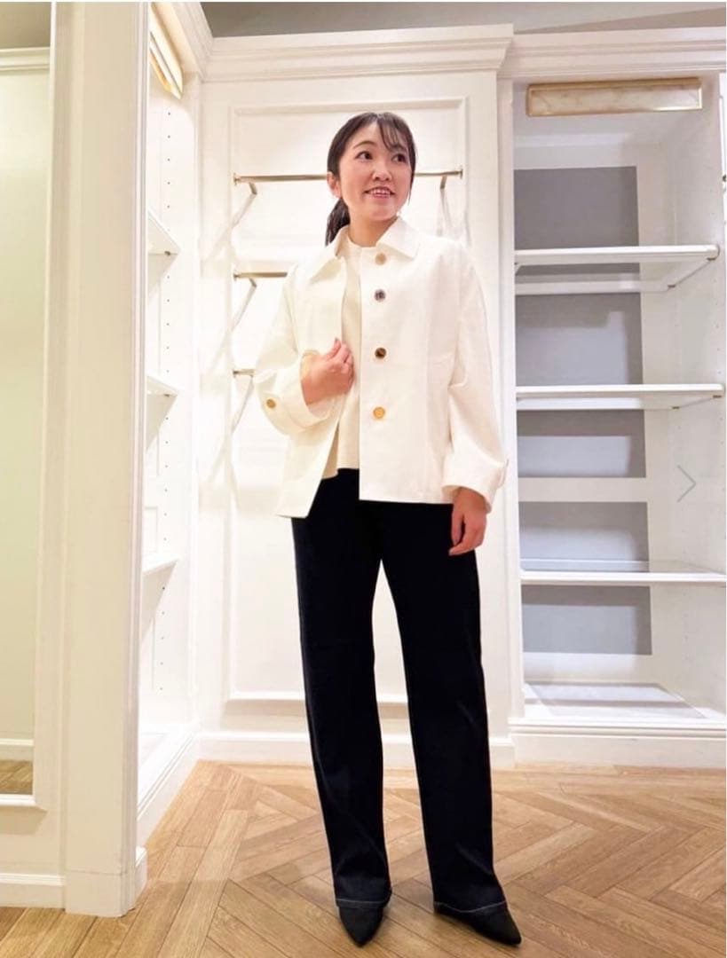 マッキントッシュロンドン ロズリー ウェザーコットンステンカラーショートコート