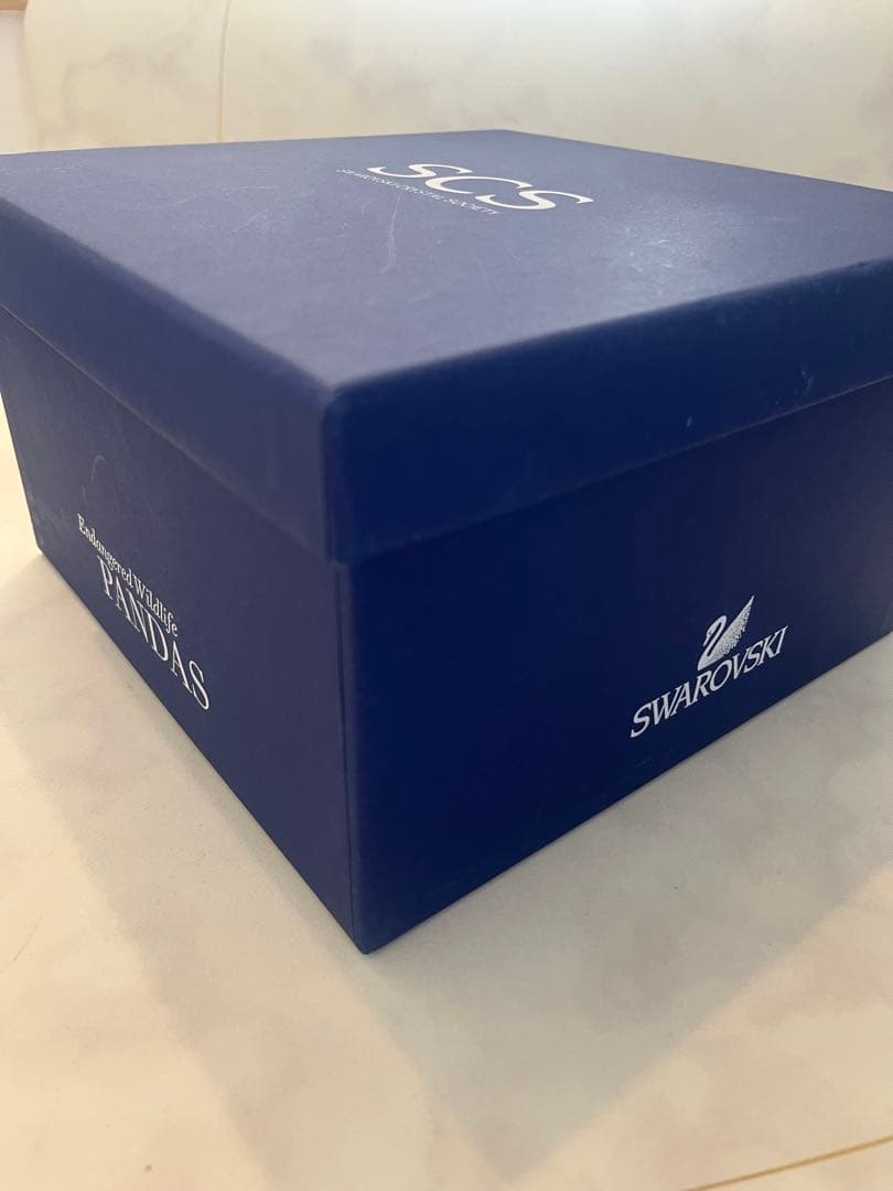 ナ*カ様 【稀少品】 スワロフスキー SWAROVSKI パンダ親子セット 置物