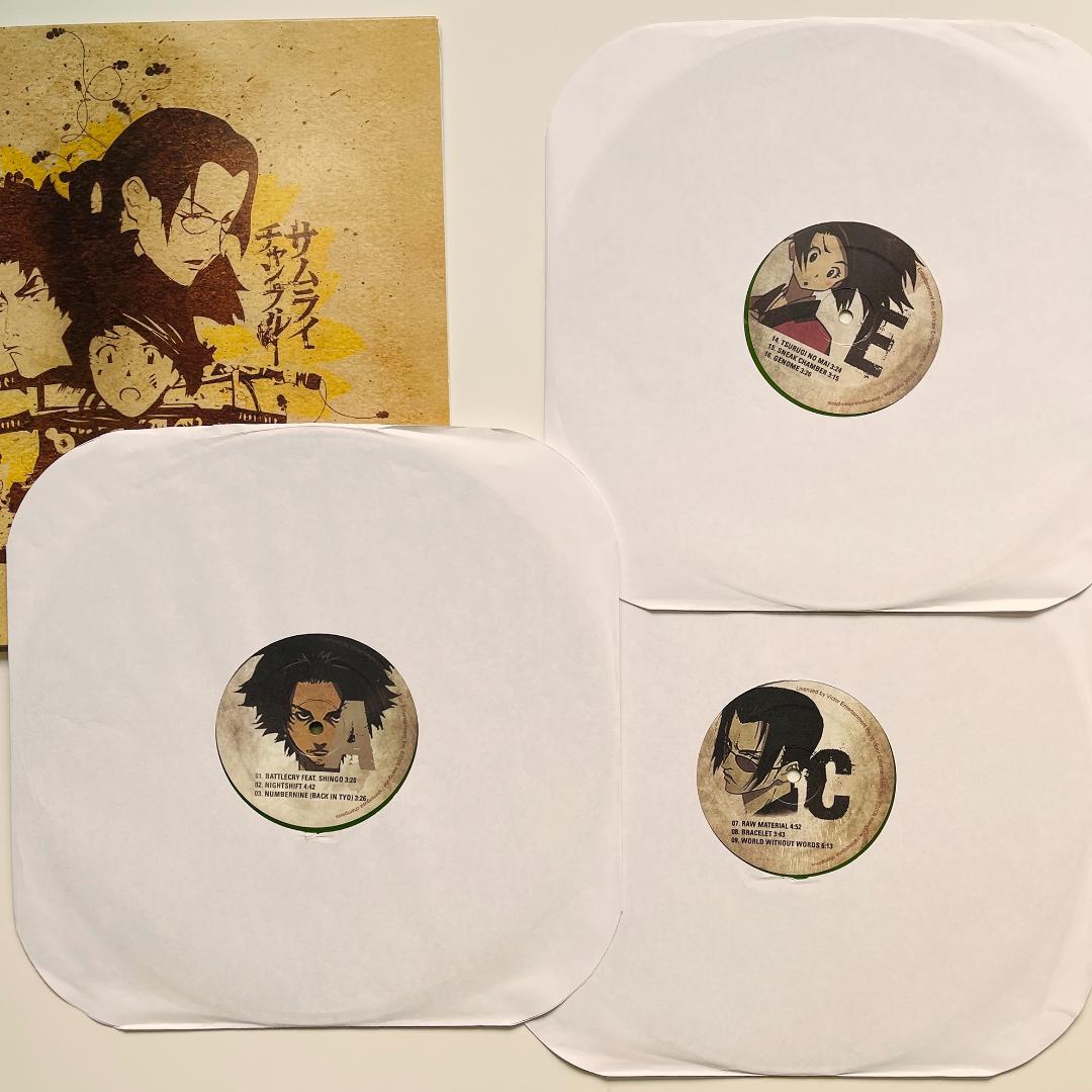 3LP レコード サムライチャンプルー Nujabes ヌジャベス 盤一部難あり