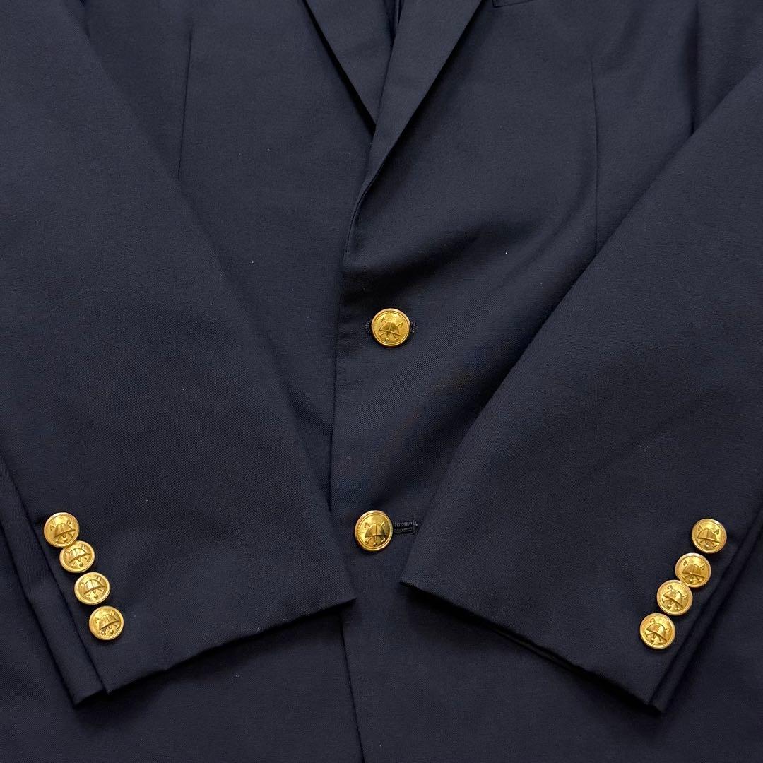 美品✨ポロ ラルフローレン テーラードジャケット 紺ブレ 背抜き