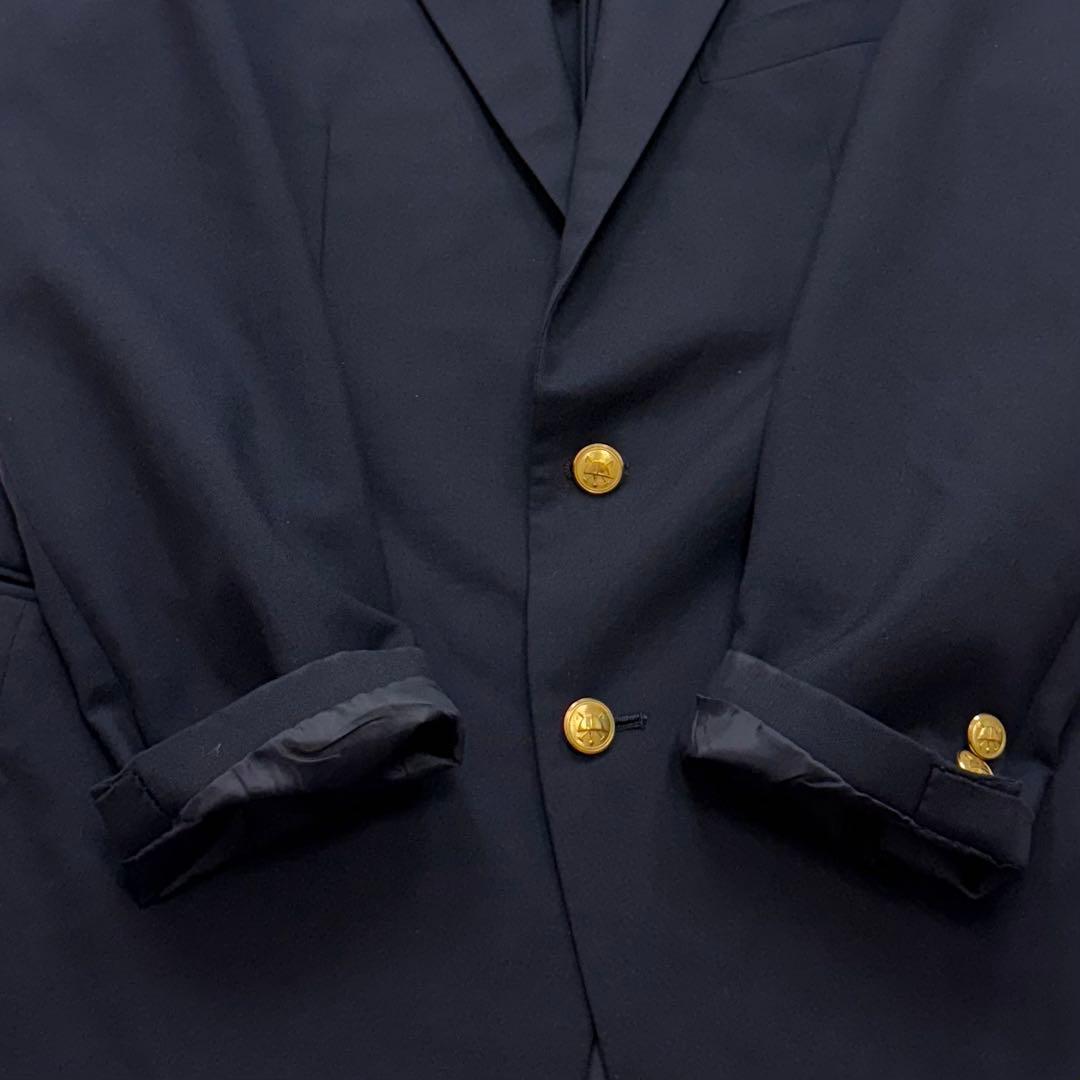美品✨ポロ ラルフローレン テーラードジャケット 紺ブレ 背抜き