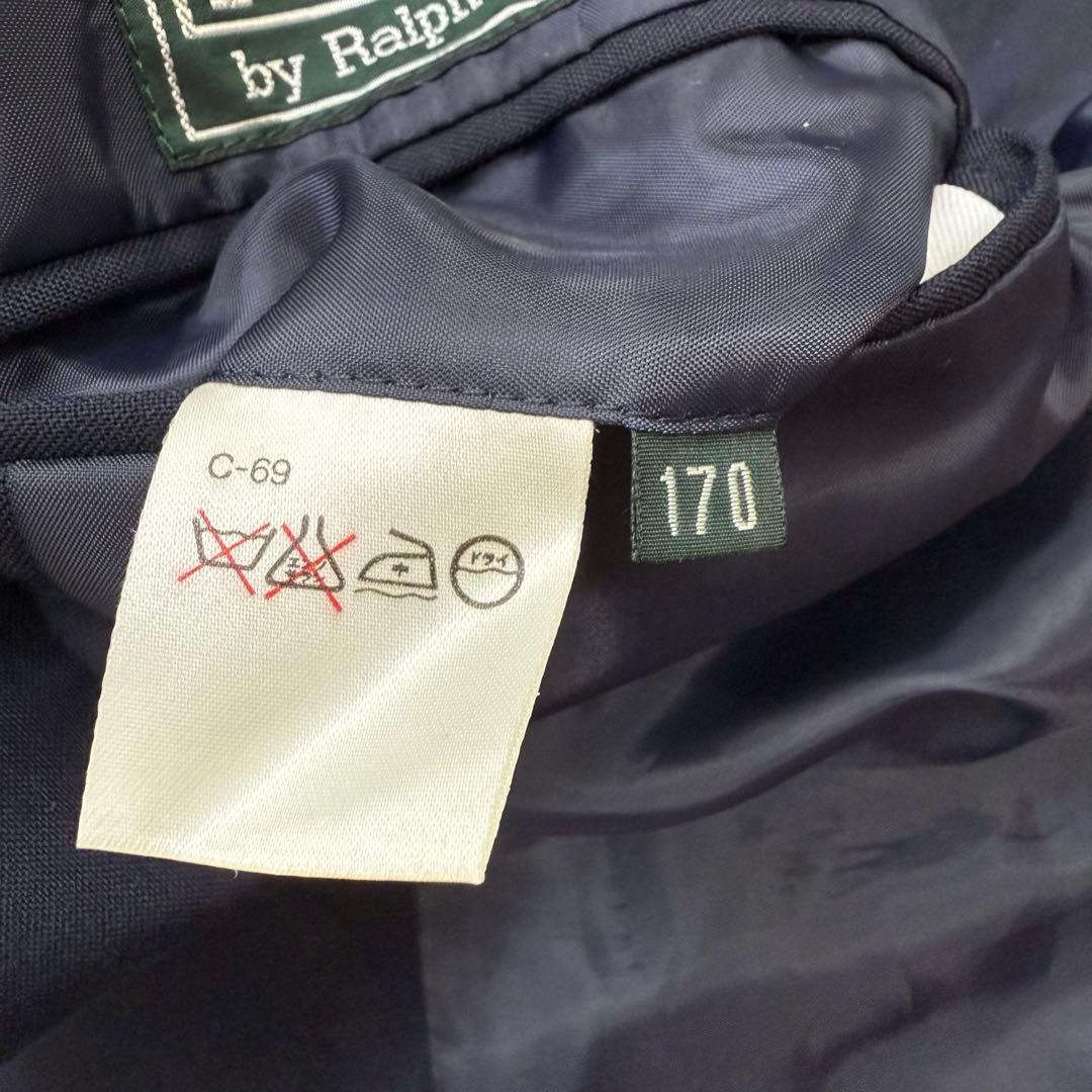 美品✨ポロ ラルフローレン テーラードジャケット 紺ブレ 背抜き