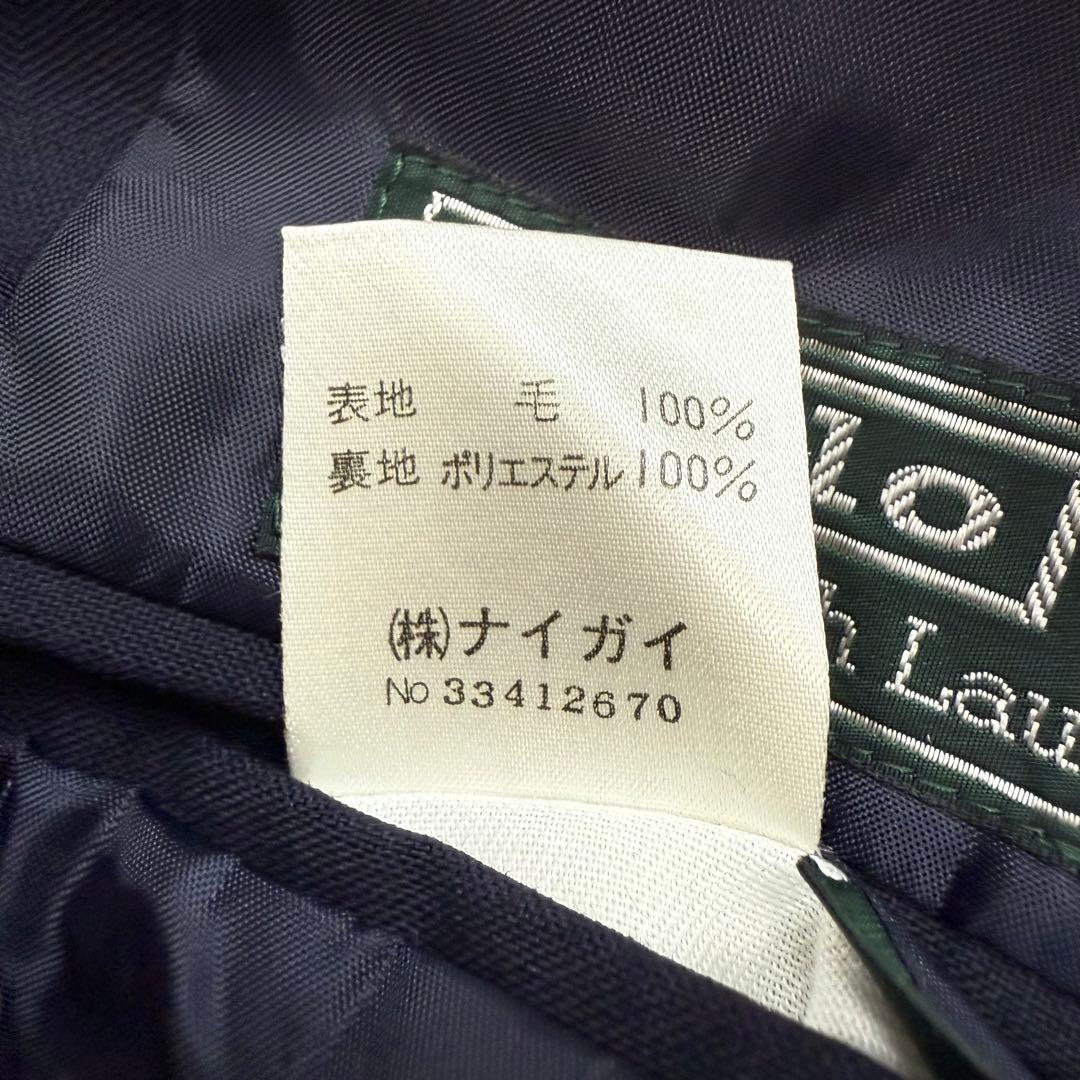 美品✨ポロ ラルフローレン テーラードジャケット 紺ブレ 背抜き