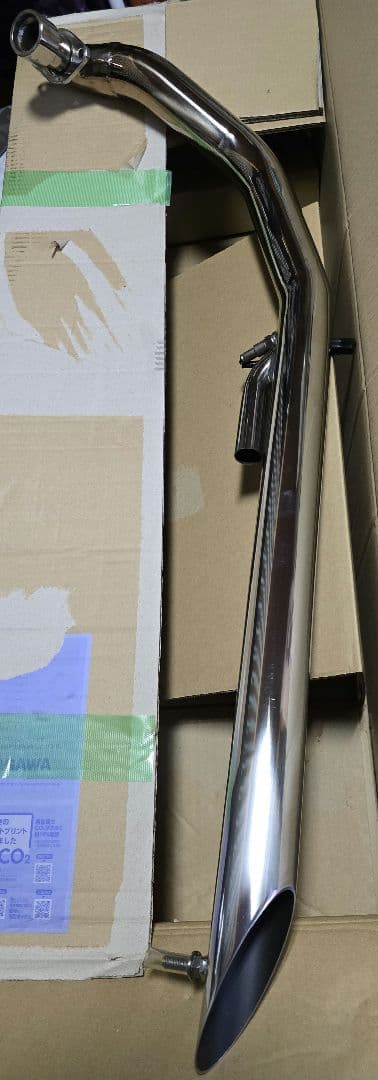 た*ん出品物 ドラッグスター400 ステンレス マフラー 二本出し VH