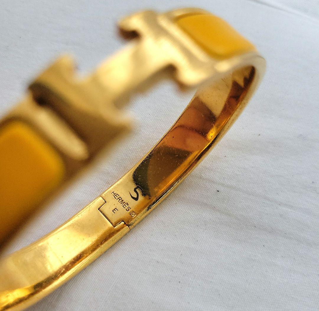 HERMES　クリックH イエローバングル
