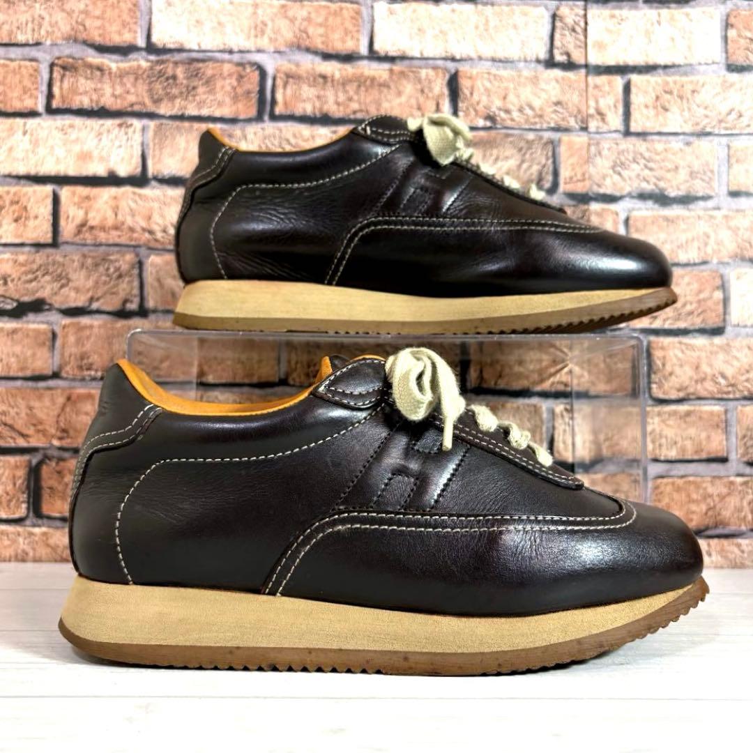 定番■エルメス■レザースニーカー✨クイック 本革 ラグジュアリー