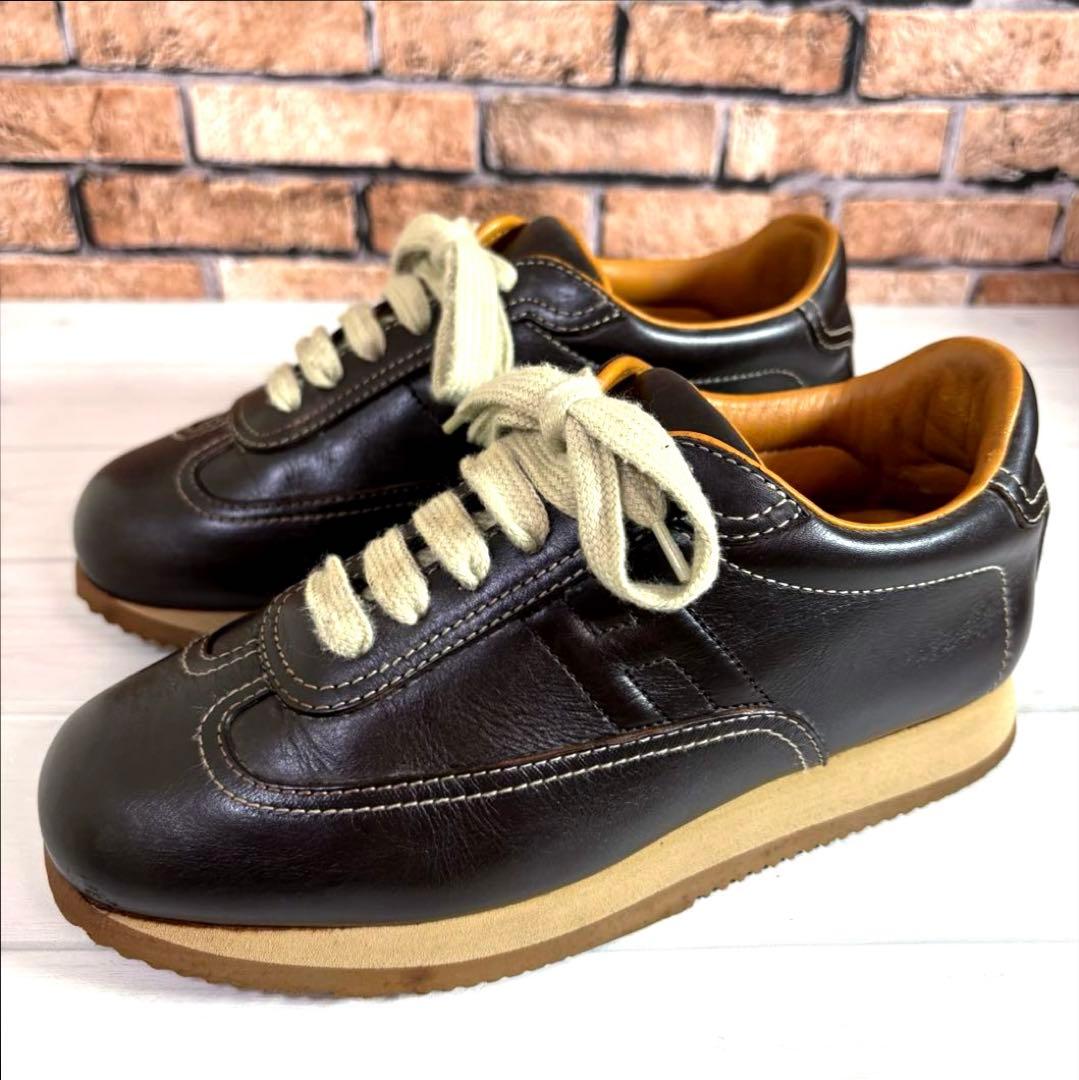 定番■エルメス■レザースニーカー✨クイック 本革 ラグジュアリー