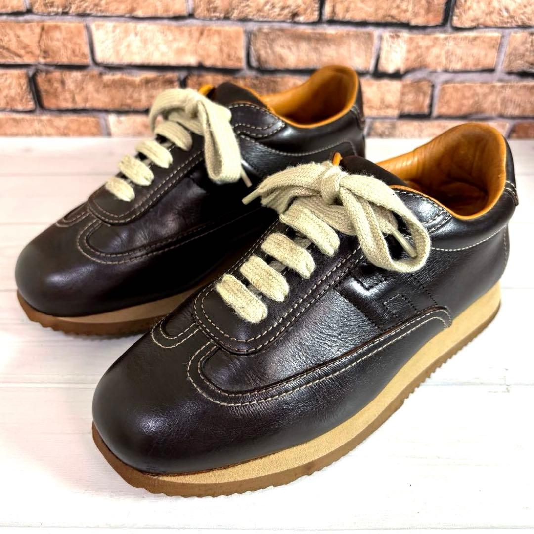 定番■エルメス■レザースニーカー✨クイック 本革 ラグジュアリー
