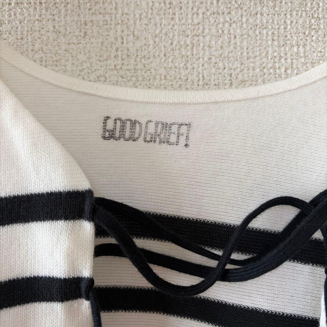 L'Appartement グッドグリーフ　スプリットネックボーダートップ