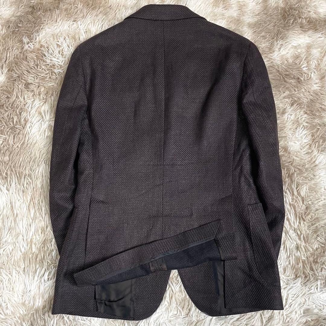 美品 タリアトーレ ブリッラ別注 テーラードジャケット メンズ リネン混