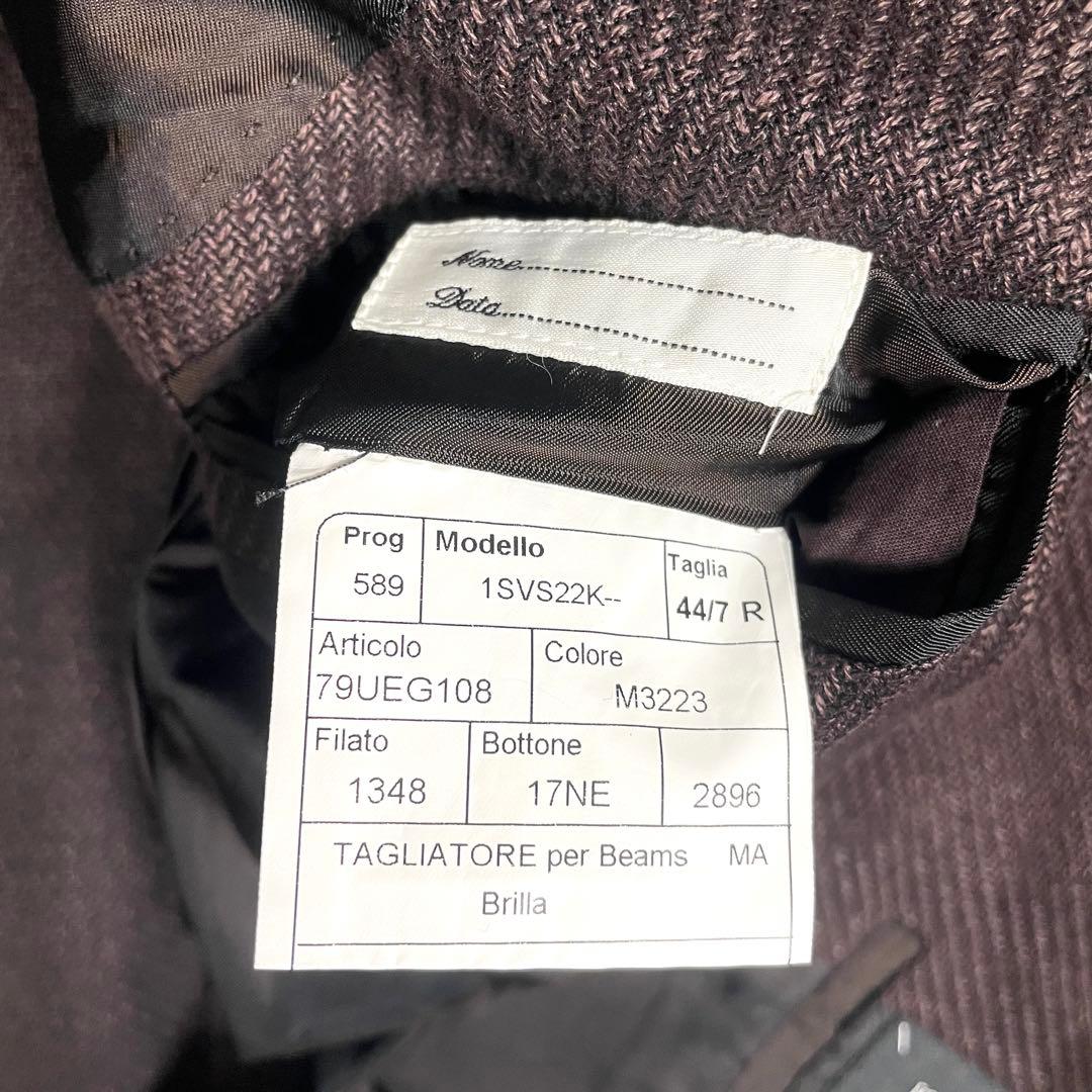 美品 タリアトーレ ブリッラ別注 テーラードジャケット メンズ リネン混