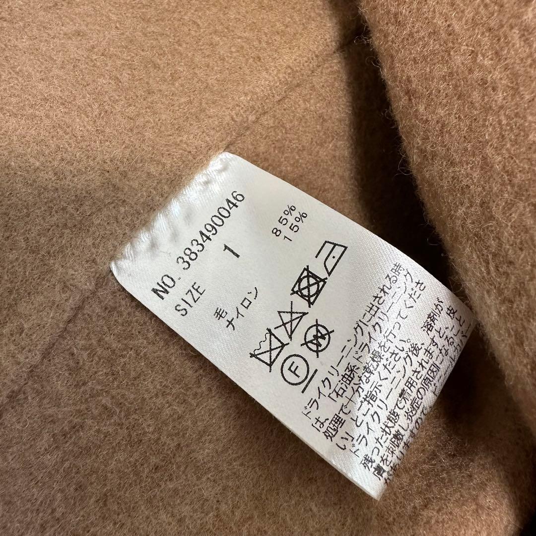 N.O.R.C ベルテッドミドル丈リバーコートキャメル1