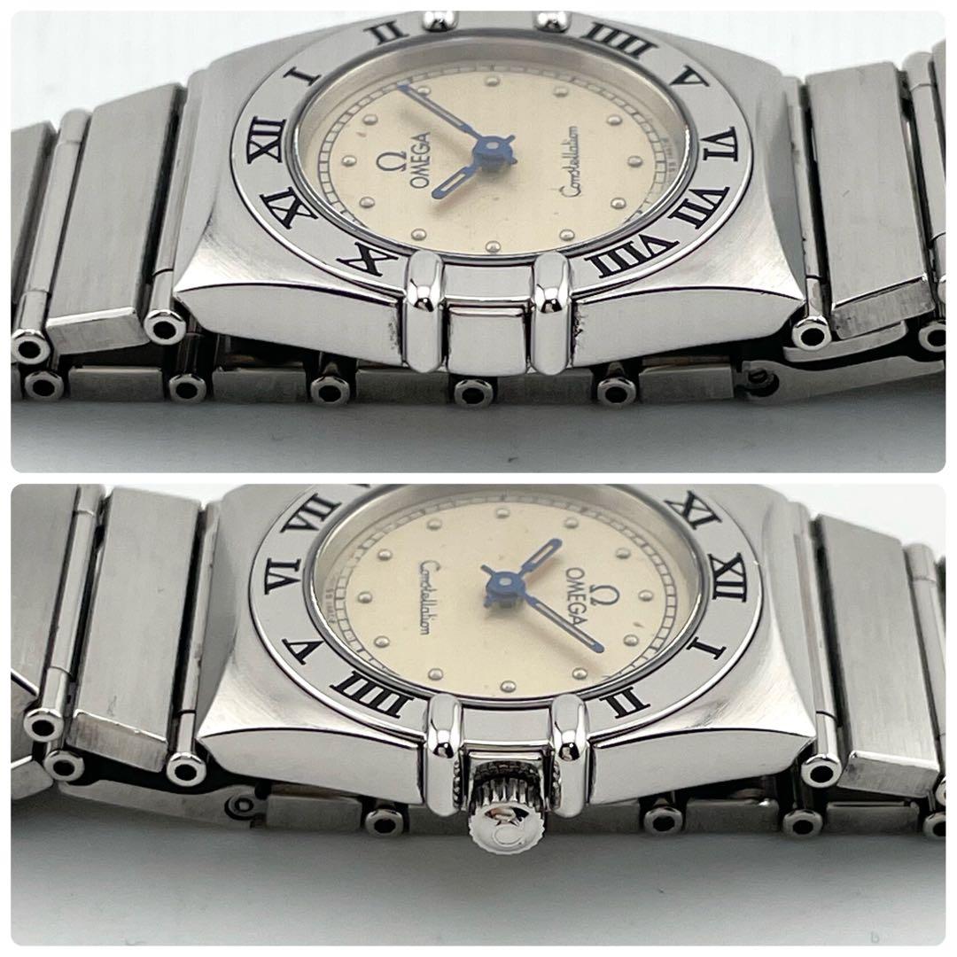 オメガ　ミニ　コンステレーション　フラットベゼル　腕時計　レディース　動作未確認