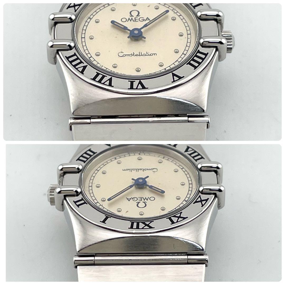 オメガ　ミニ　コンステレーション　フラットベゼル　腕時計　レディース　動作未確認