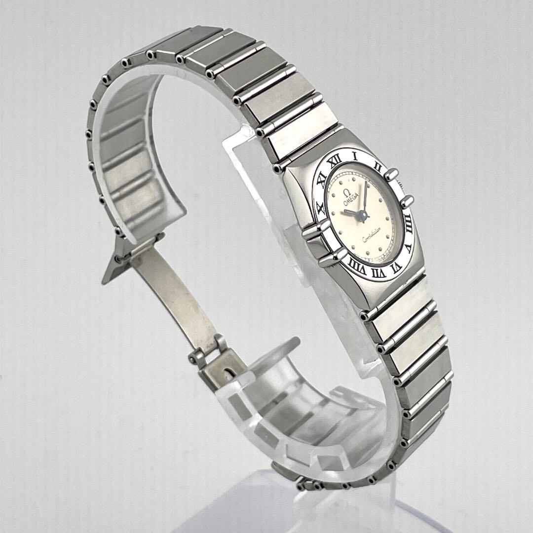 オメガ　ミニ　コンステレーション　フラットベゼル　腕時計　レディース　動作未確認