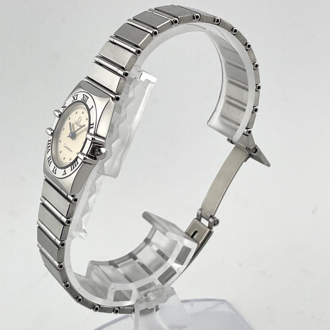 オメガ　ミニ　コンステレーション　フラットベゼル　腕時計　レディース　動作未確認