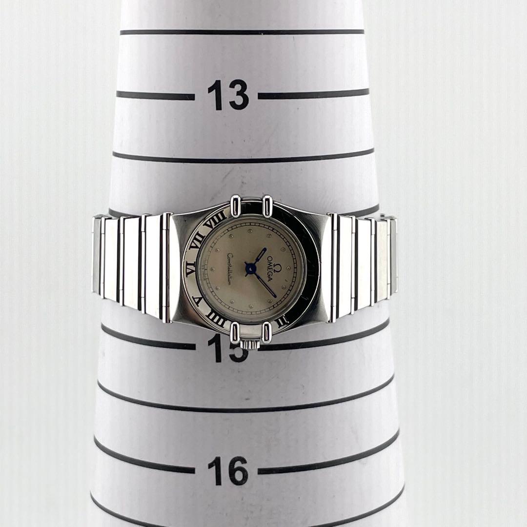 オメガ　ミニ　コンステレーション　フラットベゼル　腕時計　レディース　動作未確認