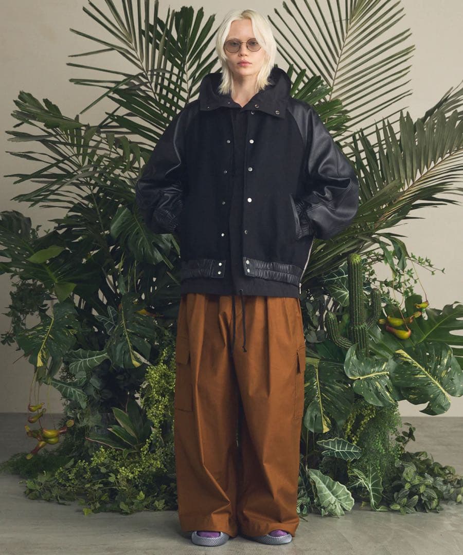 シープレザーメルトンコンビスタジャン