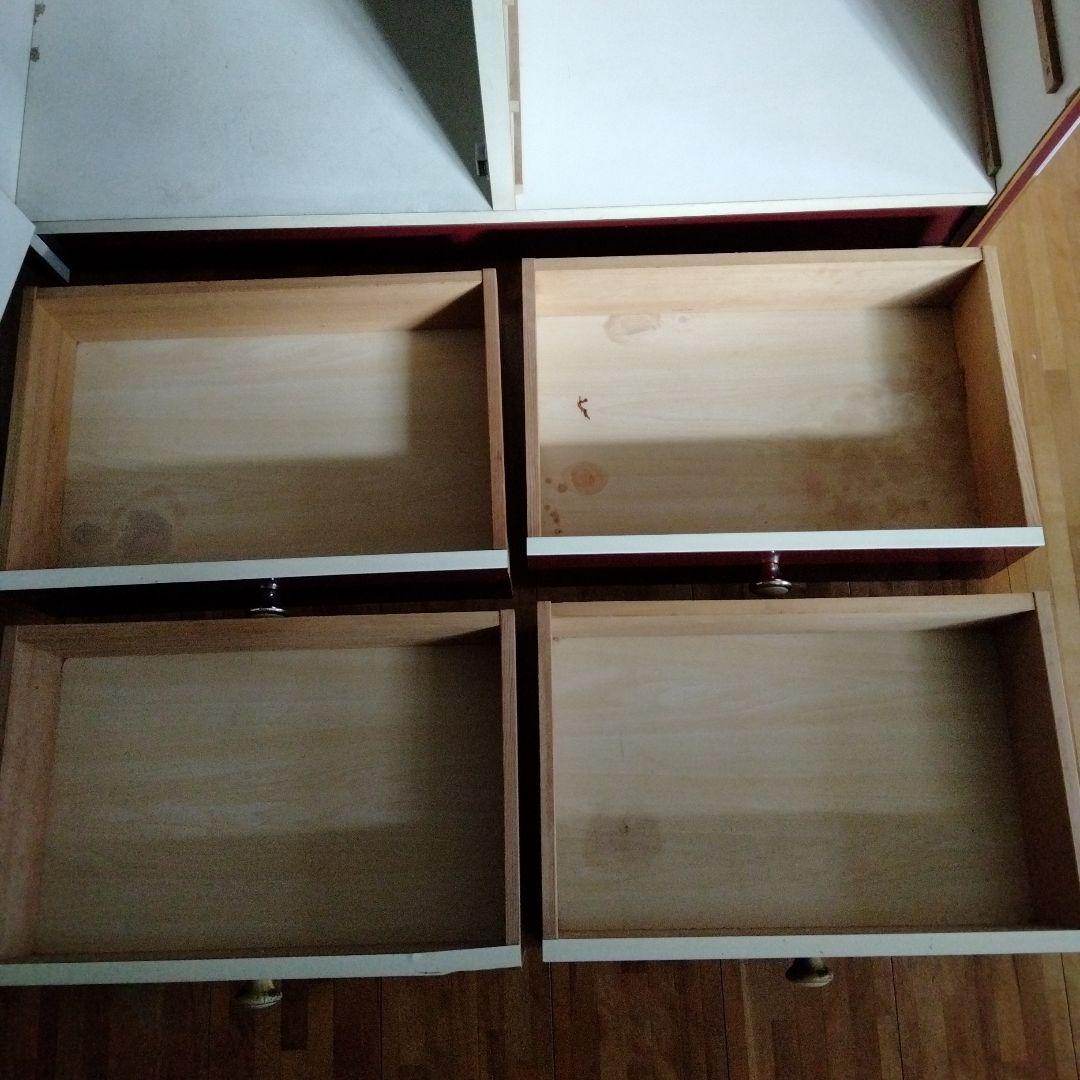 アーチ　食器棚　ワインカラー　昭和レトロ　レトロポップ