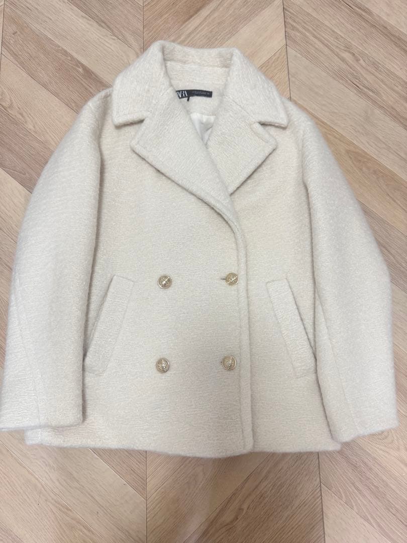 ZARA ダブルブレスト　ブークレコート　XS