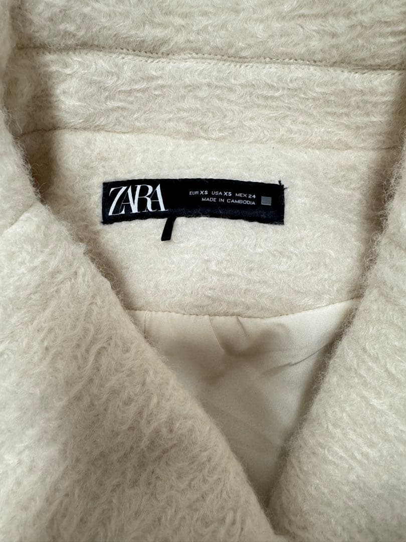 ZARA ダブルブレスト　ブークレコート　XS