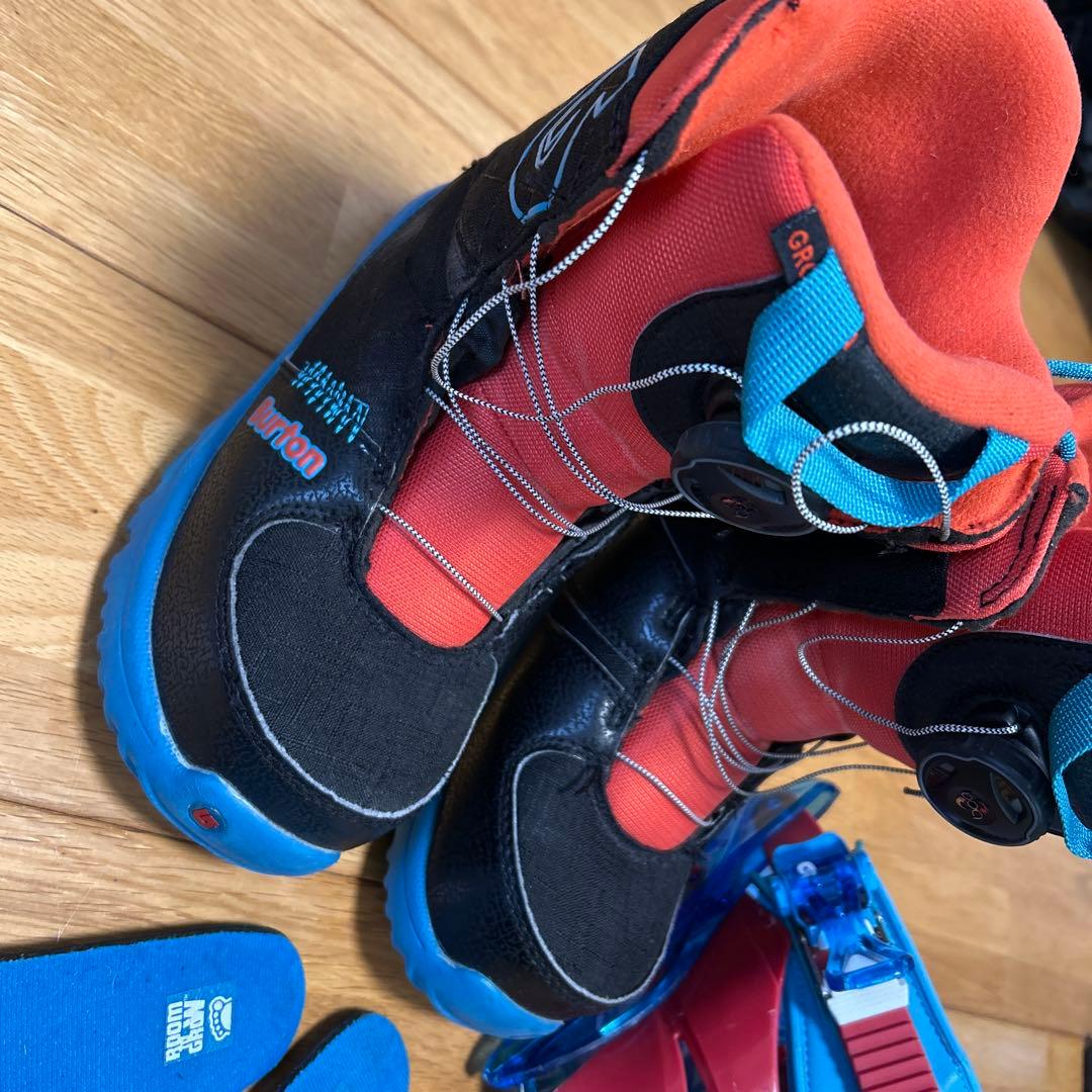 【値下げ】Burton ユース21cm スノーボードブーツとバインディングセット