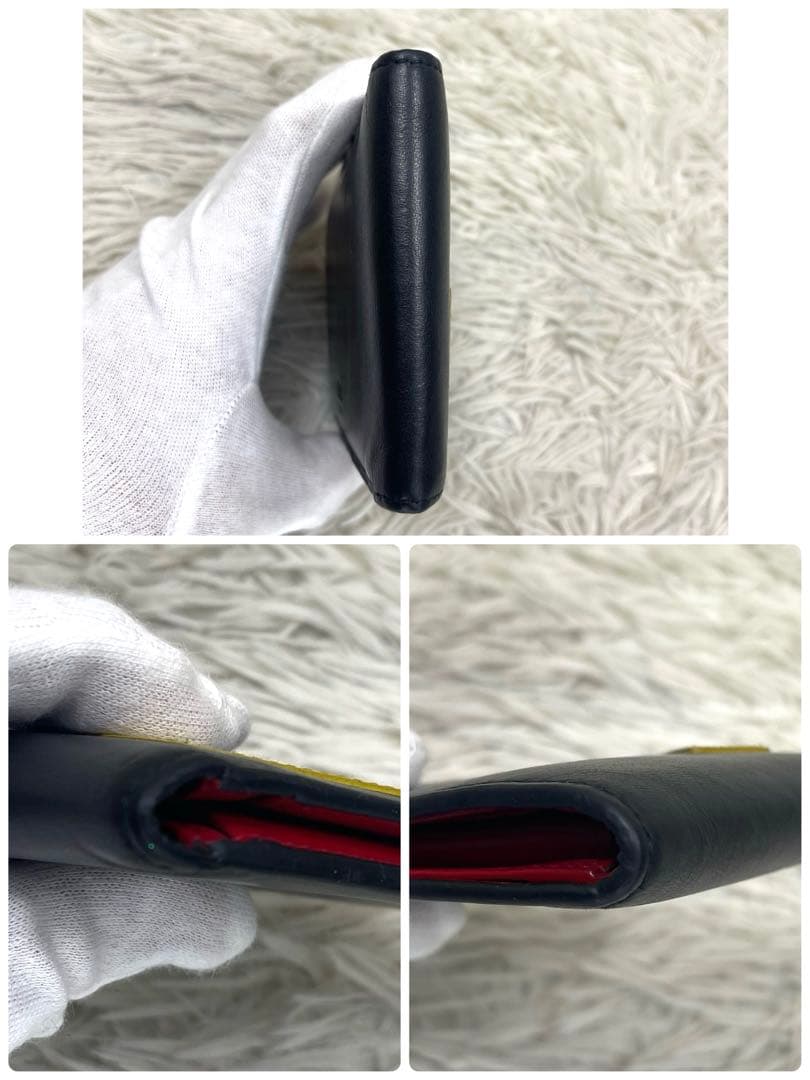 FENDI フェンディ　二つ折り財布　モンスター　ブラック　バグズアイ