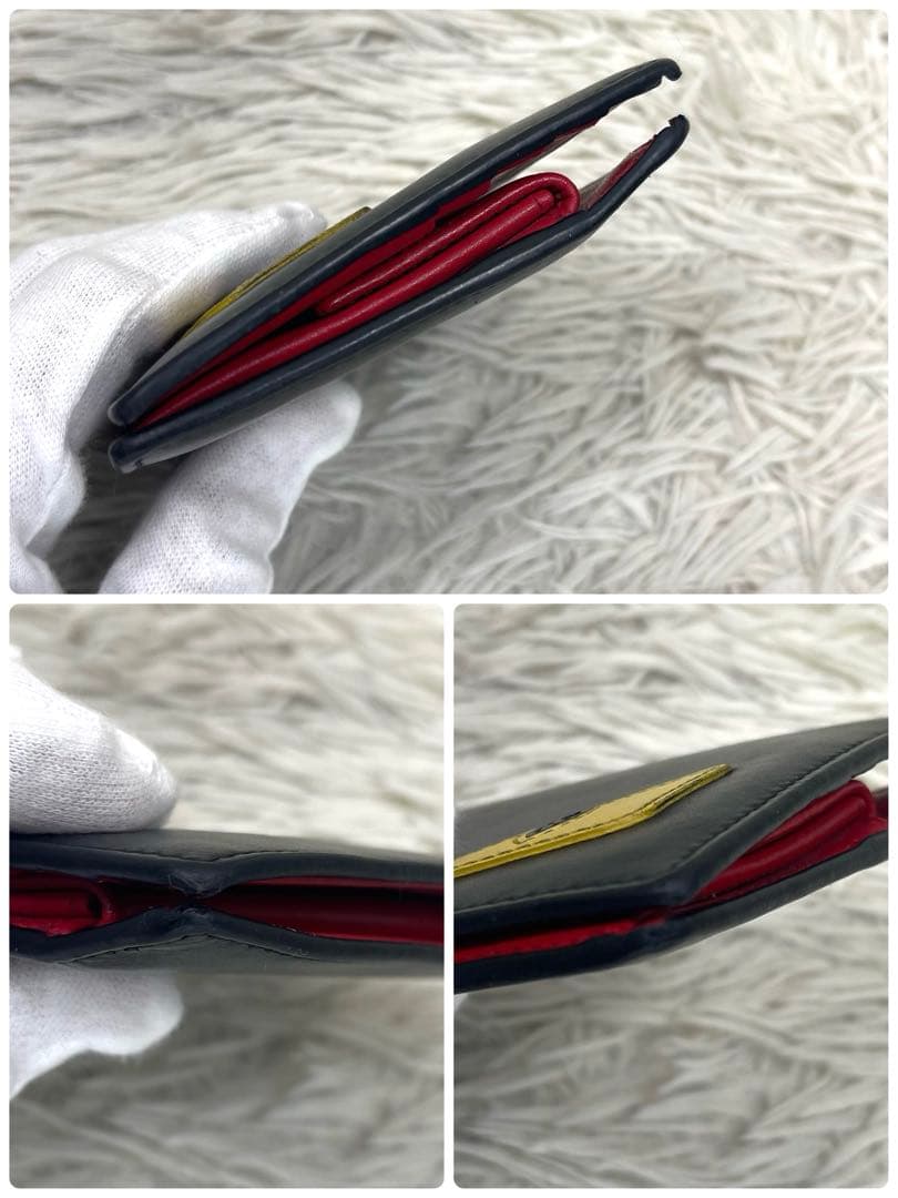 FENDI フェンディ　二つ折り財布　モンスター　ブラック　バグズアイ