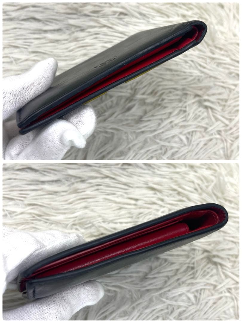 FENDI フェンディ　二つ折り財布　モンスター　ブラック　バグズアイ