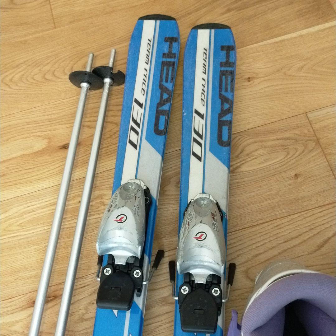 ジュニアスキー HEAD 130cm セット