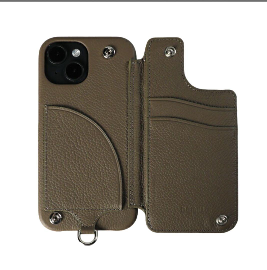 極美品　iPhone15ProMax ETOPE 携帯ケース（デミュウ）