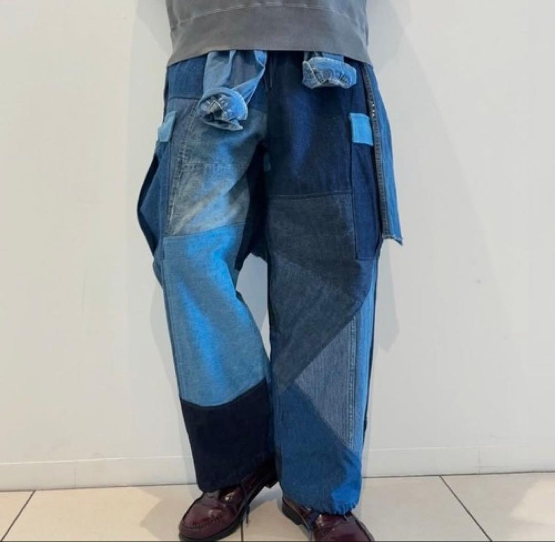 【rebear by Johnbull】パッチワークカーゴパンツ