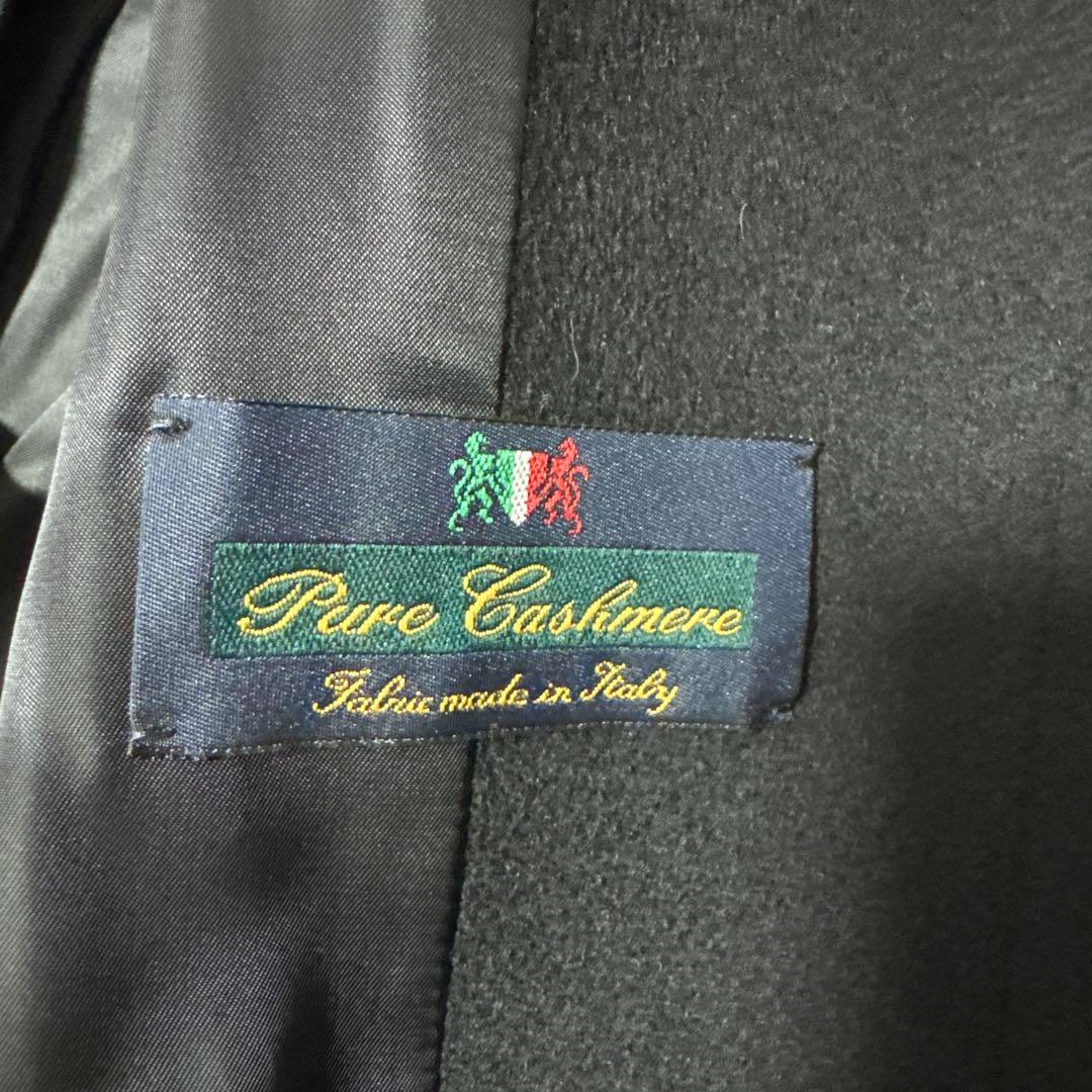 極美品✨️定価16万　22AW　アナイ　イタリア製生地　カシミヤコート　黒　38