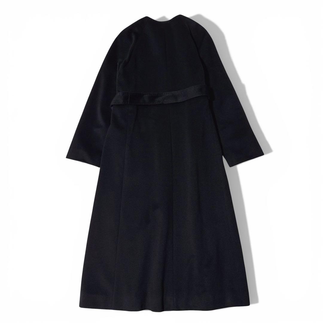 極美品✨️定価16万　22AW　アナイ　イタリア製生地　カシミヤコート　黒　38