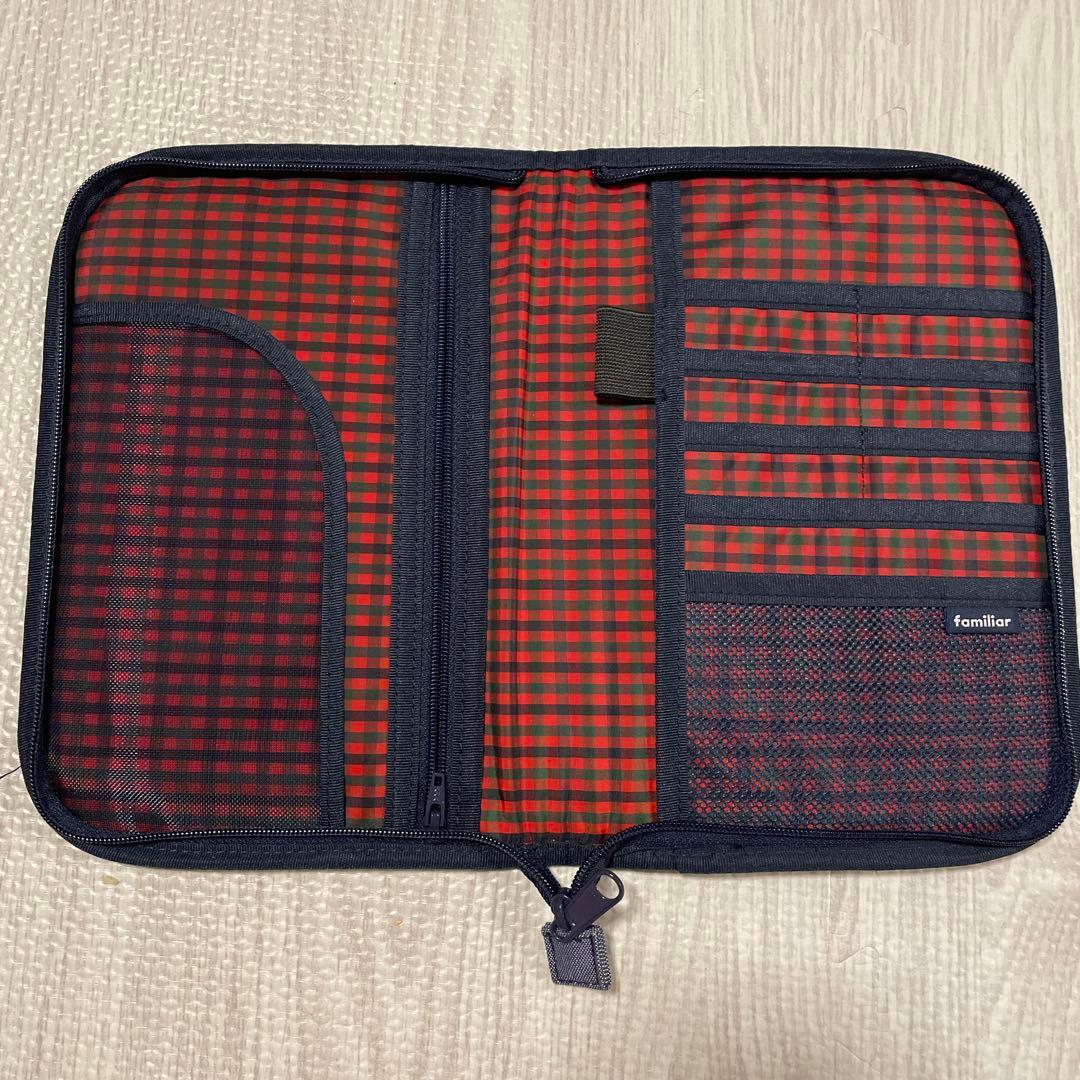 familiar 母子手帳ケース くま・ウサギ刺繍