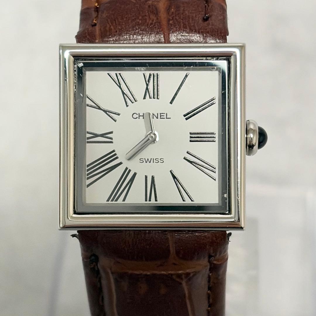 【極美品✨】CHANEL マドモアゼル スクエア 純正バックル　新品ベルト