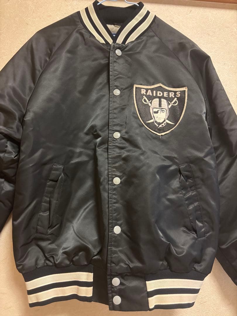 RAIDERS サテンスタジャン ブラック