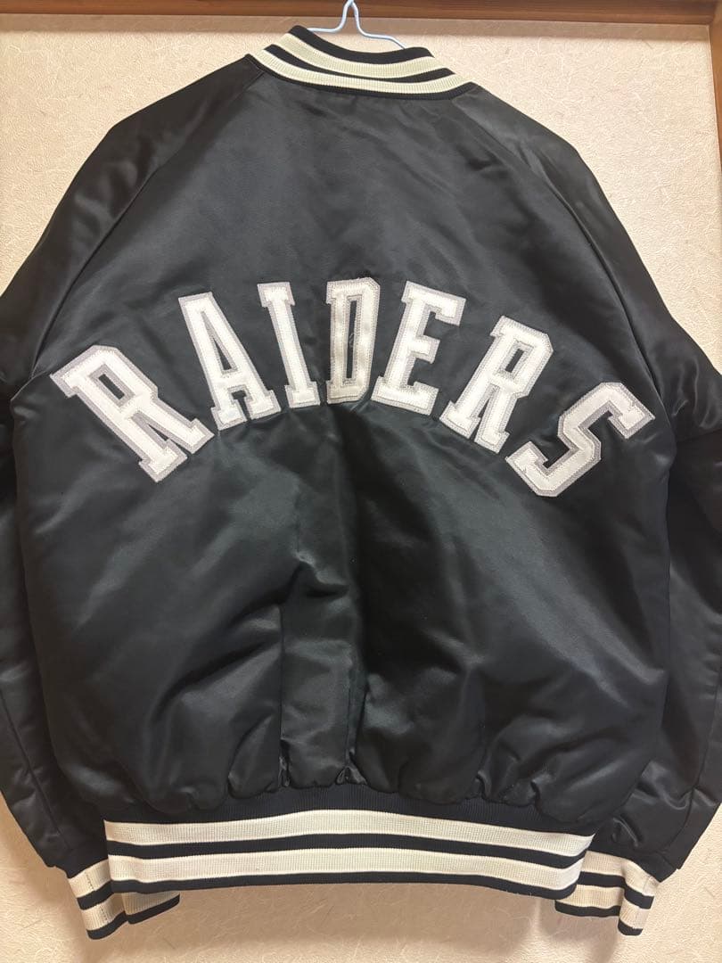 RAIDERS サテンスタジャン ブラック