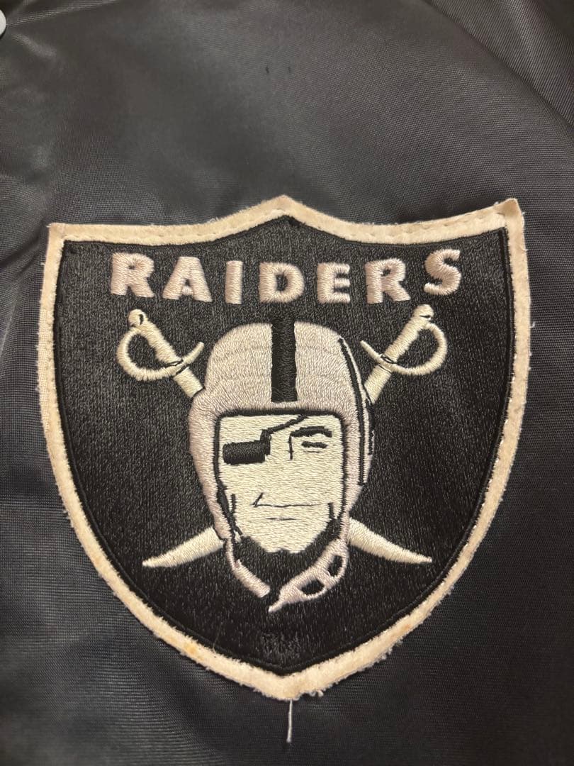 RAIDERS サテンスタジャン ブラック