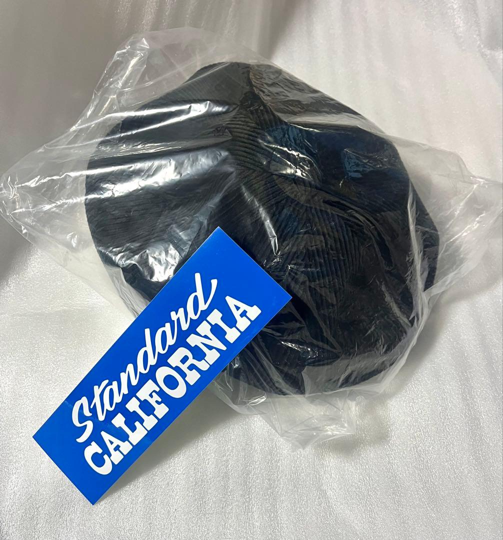 スタンダード カリフォルニア Corduroy News Boy Cap 黒 M