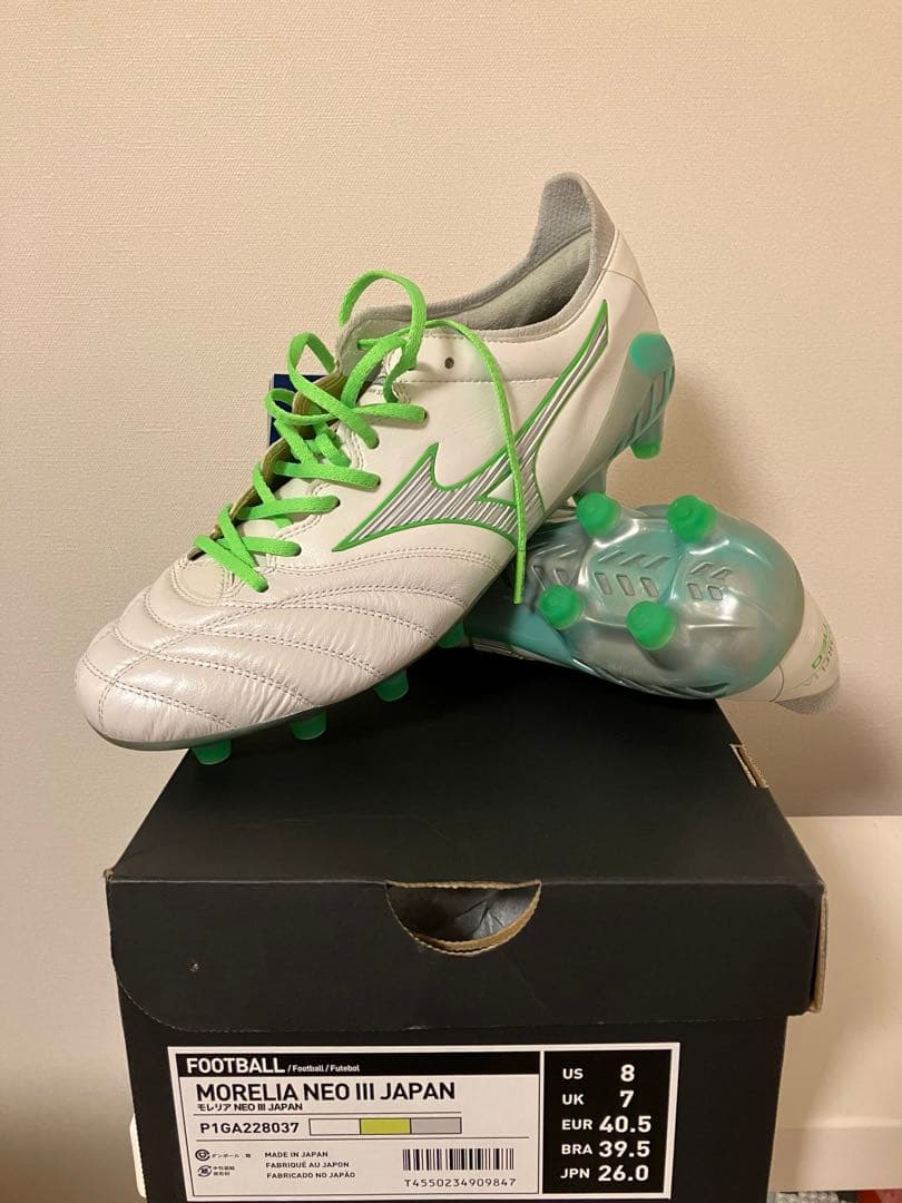 ミズノ サッカー スパイク モレリアネオ3 ジャパン 26.0